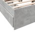 Cama con cajones madera ingeniería gris hormigón 140x190
