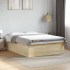 Estructura de cama madera de ingeniería roble Sonoma 160x200