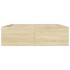 Estructura de cama madera de ingeniería roble Sonoma 160x200
