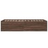 Estructura de cama madera de ingeniería roble marrón 75x190