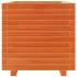 Jardinera madera maciza de pino marrón cera 50x50x49,5