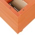 Jardinera madera maciza de pino marrón cera 50x50x49,5