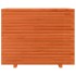 Jardinera madera maciza de pino marrón cera 90x60x72,5