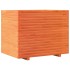 Jardinera madera maciza de pino marrón cera 90x60x72,5