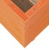 Jardinera madera maciza de pino marrón cera 90x60x72,5
