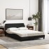 Cama con colchón tela negro 120x200