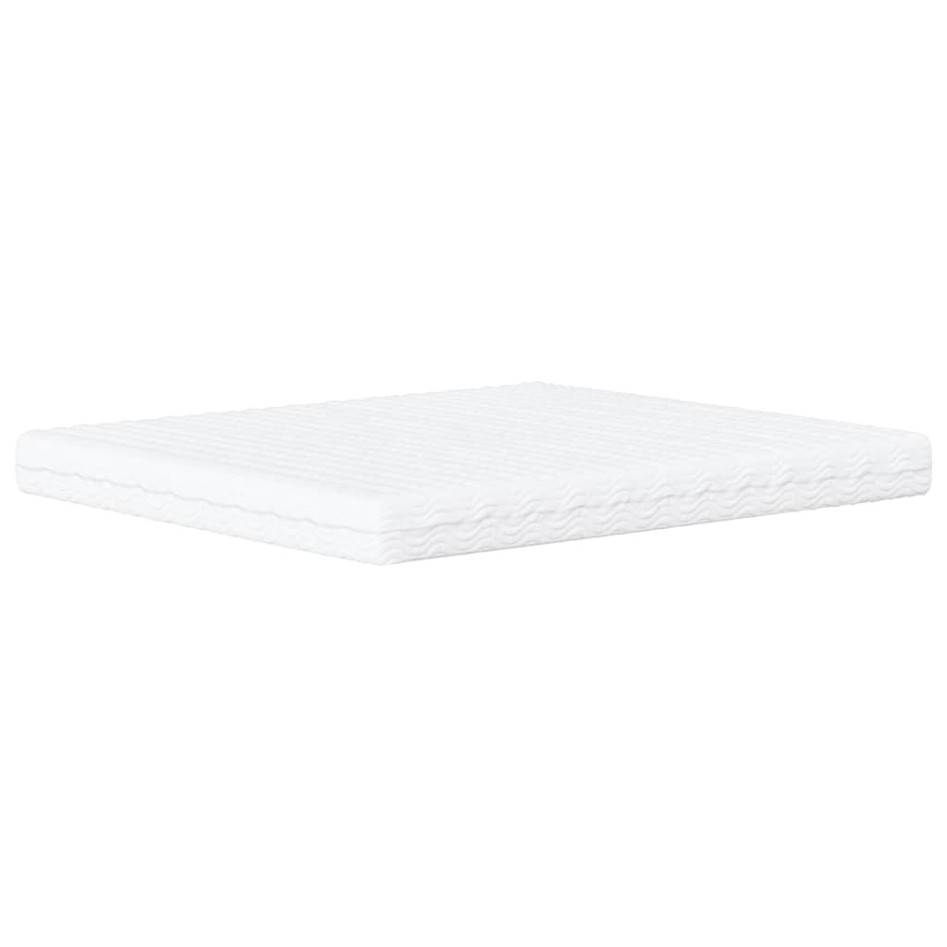 Cama con colchón cuero sintético capuchino 160x200