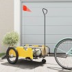 Remolque para bicicletas tela Oxford y hierro amarillo y negro