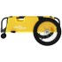 Remolque para bicicletas tela Oxford y hierro amarillo y