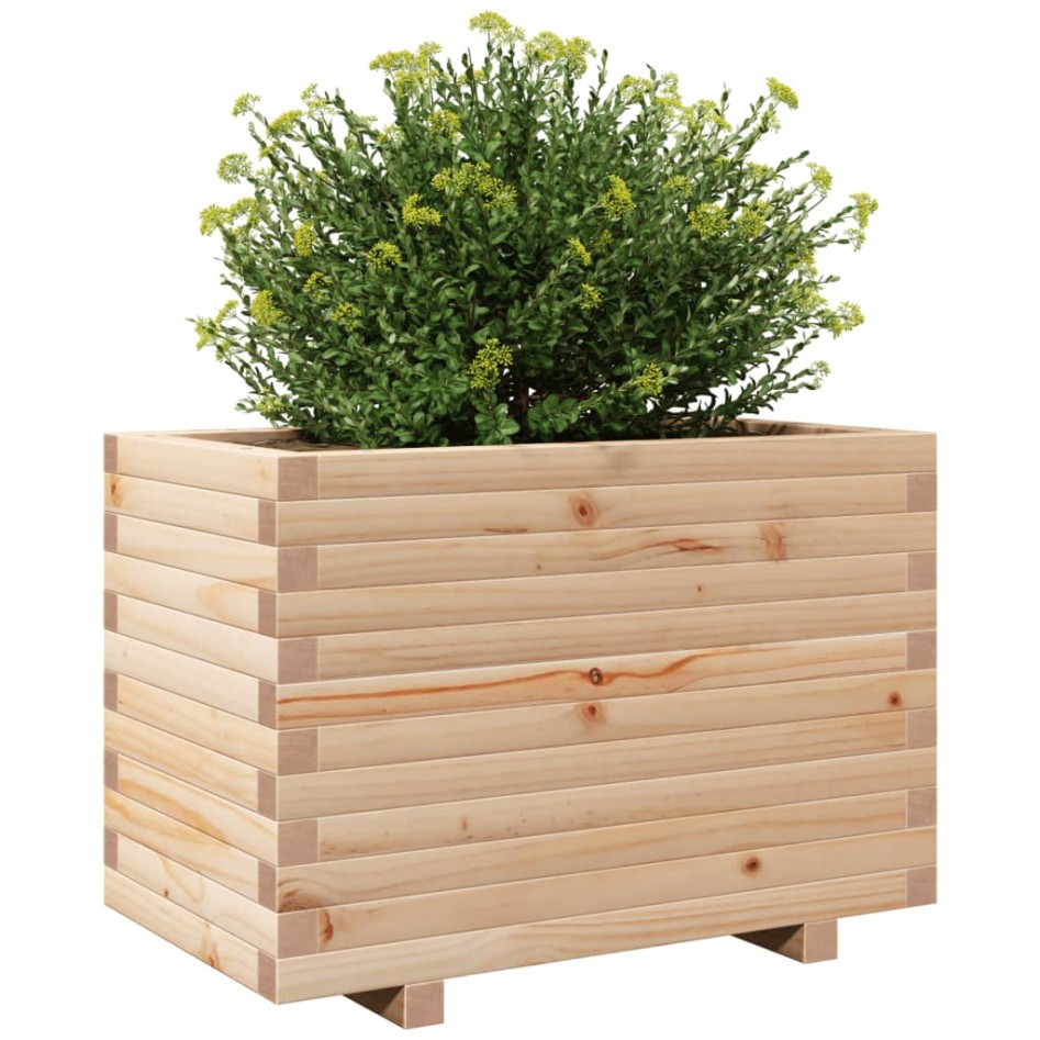 Jardinera madera maciza de pino 70x40x49,5