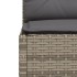 Set de muebles de jardín 6 pzas y cojines ratán sintético