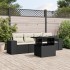 Set de muebles de jardín 5 pzas y cojines ratán sintético