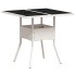 Set comedor jardín 5 pzas cojines ratán sintético vidrio