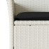 Set comedor jardín 5 pzas cojines ratán sintético vidrio