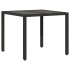 Set comedor jardín 5 pzas cojines ratán sintético vidrio