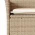 Set comedor jardín 7 pzas cojines ratán sintético vidrio