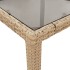 Set comedor jardín 7 pzas cojines ratán sintético vidrio