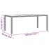 Set comedor jardín 7 pzas cojines ratán sintético vidrio