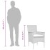 Set comedor jardín 7 pzas cojines ratán sintético vidrio