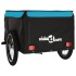 Remolque para bicicleta hierro negro y azul 45