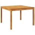 Juego de comedor de jardín 5 piezas madera maciza de