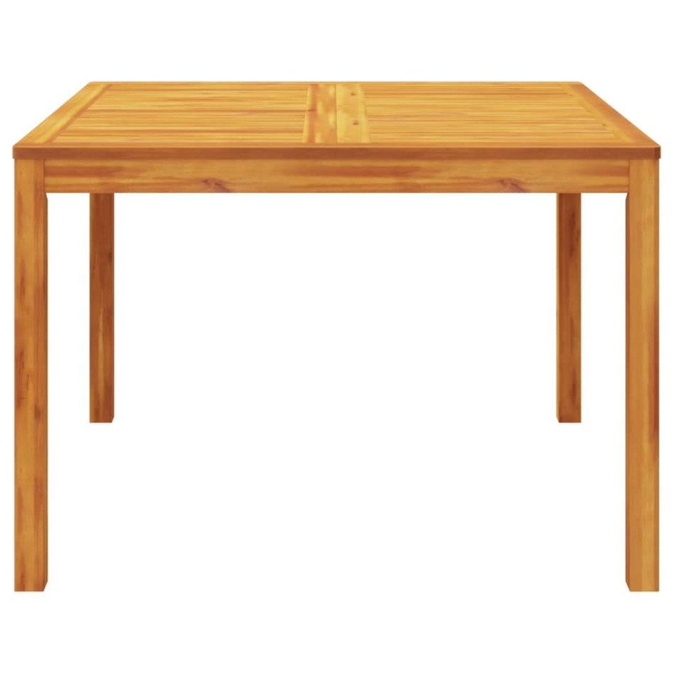 Juego de comedor de jardín 5 piezas madera maciza de