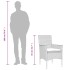 Set comedor jardín 7 pzas y cojines ratán sintético vidrio