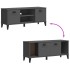 Banco zapatero VIKEN madera maciza pino antracita 106x35x45