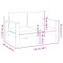 Set sofás de jardín con cojines 4 pzas madera maciza de