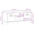 Banco zapatero VIKEN madera maciza pino antracita 106x35x45