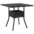 Set comedor jardín 5 pzas cojines ratán sintético vidrio