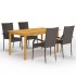 Juego de comedor para jardín 5 piezas