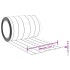Tira de cortina para puertas PVC transparente 300x2,6 mm 25