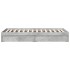 Cama con cajones madera ingeniería gris hormigón 90x200