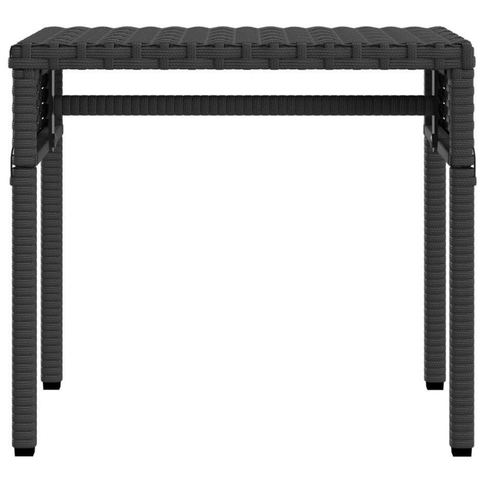 Tumbona con capota y mesa ratán sintético