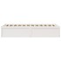 Estructura de cama sin colchón madera maciza blanca 90x190