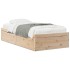 Estructura de cama sin colchón madera maciza de pino 90x200