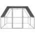 Jaula gallinero de acero galvanizado 3x4x2