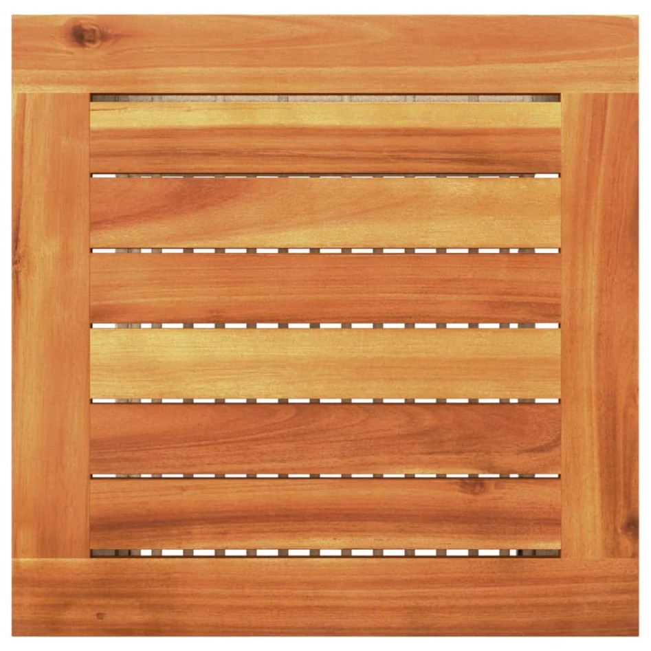 Mesita y sillas con cojines 3 pzas ratán PE madera acacia