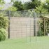 Jaula para gallinas acero galvanizado plateado 200x100x190