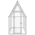 Jaula para gallinas acero galvanizado plateado 200x100x190
