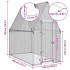 Jaula para gallinas acero galvanizado plateado 200x100x190