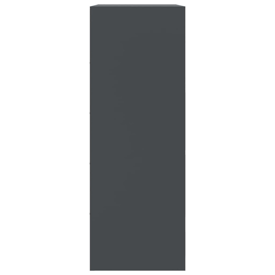 Aparador de acero antracita 67x39x107