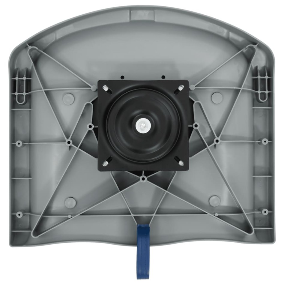 Set asientos plegables para barco 4 uds con cojín blanco y