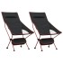 Sillas de camping plegables 2 uds tela Oxford y aluminio