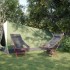 Sillas de camping plegables 2 uds tela Oxford y aluminio