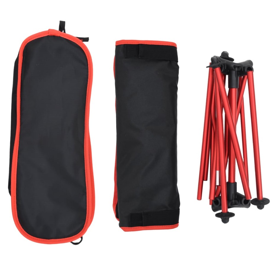 Sillas de camping plegables 2 uds tela Oxford y aluminio