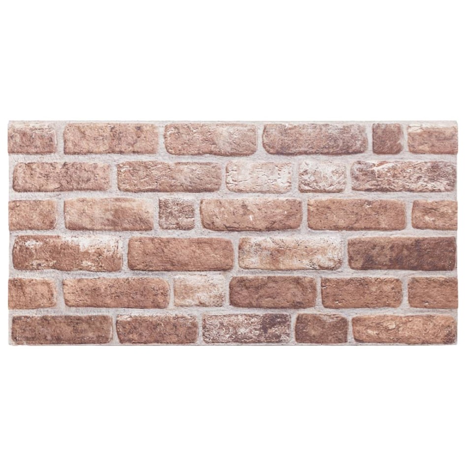 Paneles de pared 3D 10 unidades EPS marrón 100x50