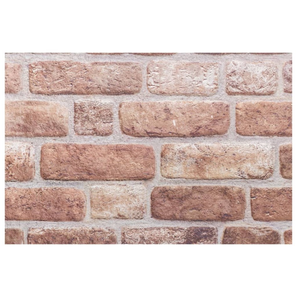 Paneles de pared 3D 10 unidades EPS marrón 100x50