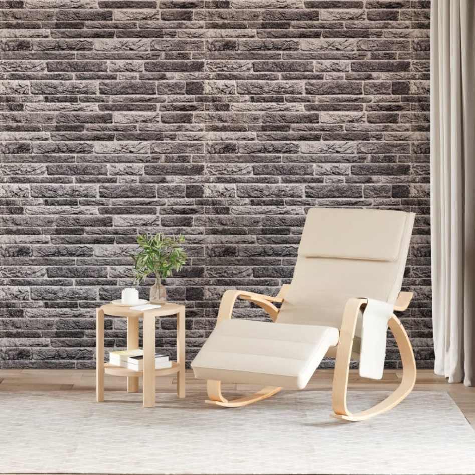 Paneles de pared 3D 10 unidades EPS gris antracita 100x50